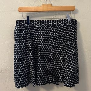 Banana Republic Navy Print Mini Skirt